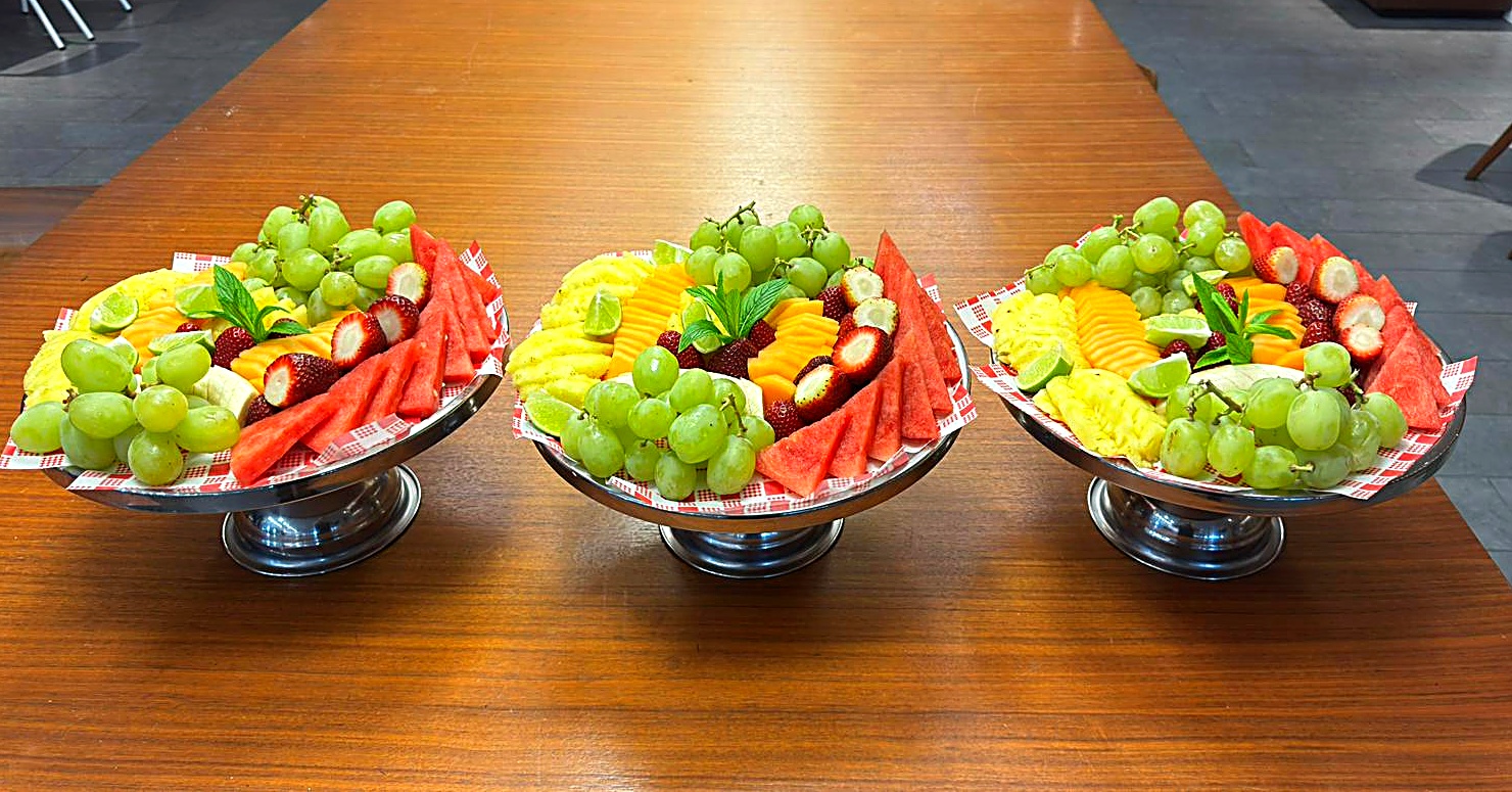 Seasonal fruit platters for office morning tea