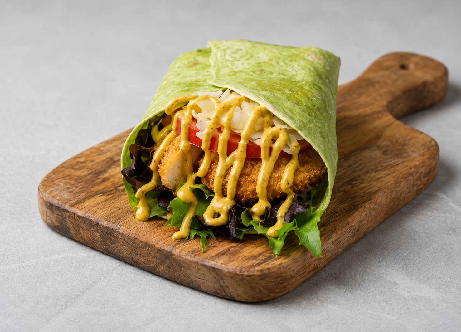 Lamb souvlaki wrap
